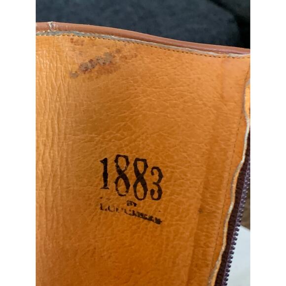 Vintage 1883 Lucchese Distressed Women’s 16” Shaft Boots SZ 8.5 - Picture 12 of 12
